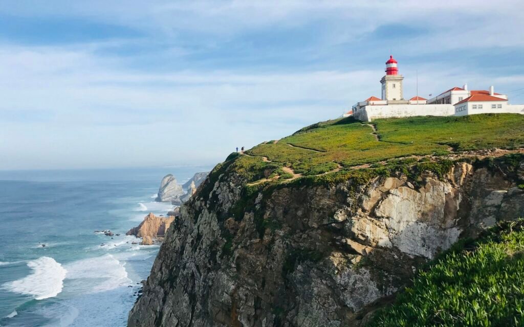 Vuurtoren van Cabo da Roca op de kliffen